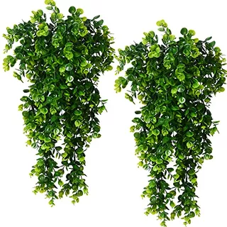 2 Piezas De Plantas Colgantes Artificiales, Plantas Fal...