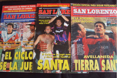 Lote Revistas Mi San Lorenzo Querido - 3 Ejs