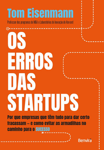 Os erros das Startups - 1ª edição 2022, de Eisenmann, Thomas. Editora Saraiva Educação S. A., capa mole em português, 2022