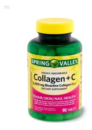 Collageno Con Vitamina C; Marca Americana 90 Capsulas