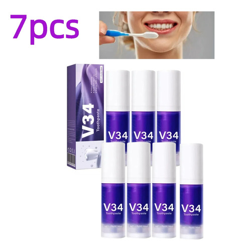 Pasta De Dientes Oral Cleansing V74 Purple Mousse De 7 Pieza