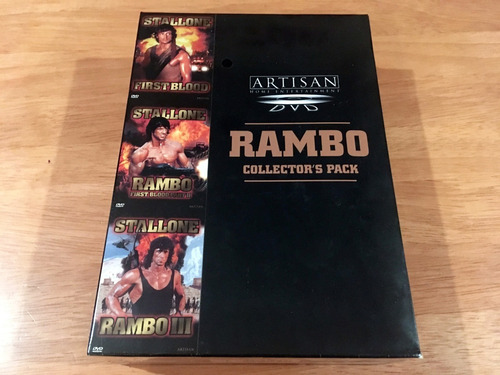 Rambo First Blood 1 - 2 - 3 Box Set 3 Dvd Usa 2001 Sellado