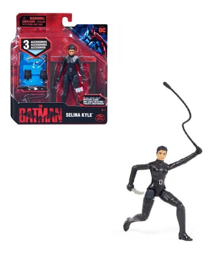 Figura Pelicula The Batman Selina Kyle Gatubela 3 Accesorios