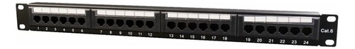 Patch Panel Nexcom 24 Puertos Categoria 6 Cat6