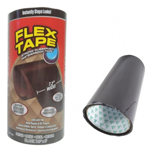 Cinta Multiuso Pega Todo Autofusion Negro 7.2 Flex Tape