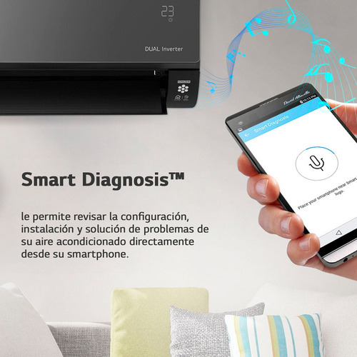 Aire Acondicionado LG Inverter Art Cool 5200w Gris