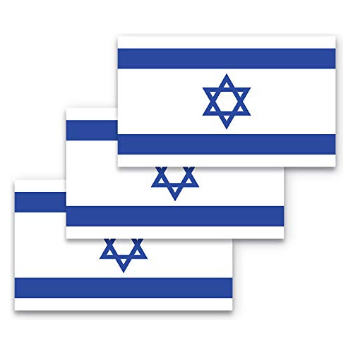 3x5 Israel Bandera Pegatina De 3 Paquetes Hechos Materi...