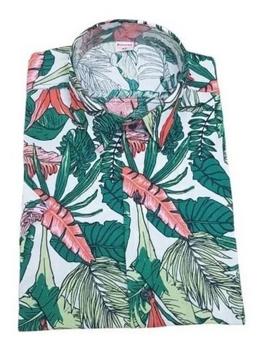 Camisa Hawaiana Laos Fibrana Hombre