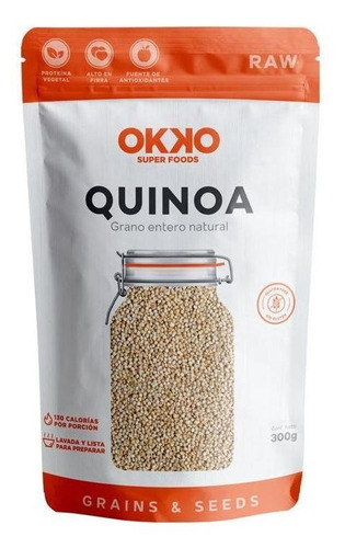 Quinoa Grano Entero 100% Natural Gluten Free 300g Okko