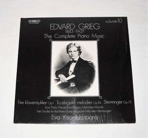 Eva Knardahl Piano Music Edvard Grieg Volume 10 Lp Usado