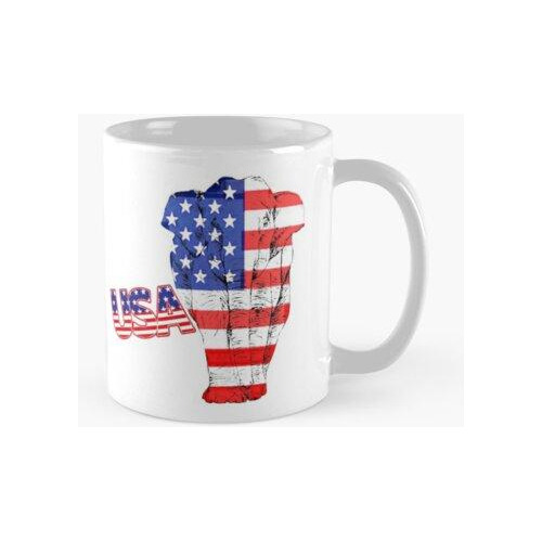 Taza  Texto De Elefante Usa Calidad Premium