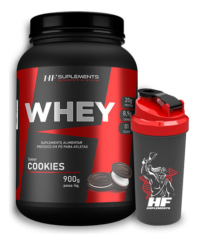 Whey Protein Cookies 900g + Coqueteleira