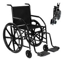 Comprar Cadeira De Rodas Cds Preta Roda Com Pneus Maciço Até 90kg