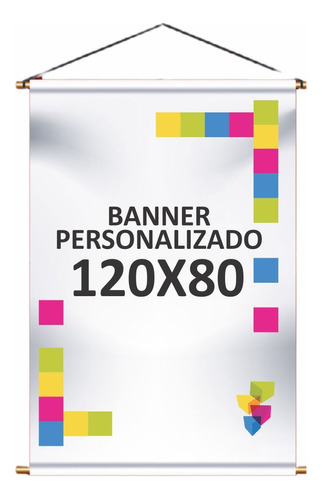 Banner Personalizado Faixa Lona 120cm X 80cm