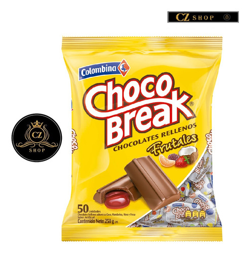 Chocolate Chocobreak Frutal 30u - Kg a $2