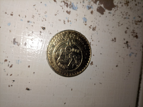 Moneda 20 Pesos 1982 Chapeada En Oro En Perfecto Estado 