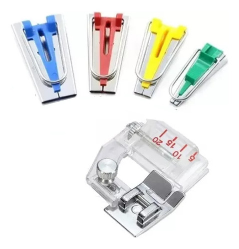 Set Embudo Para Fabricar Cinta Sesgo Prensatela Para Bies