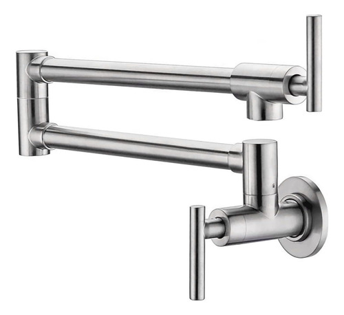 Grifo Rotativo Dikurooms, Acero Inoxidable, Nickel Cepillado