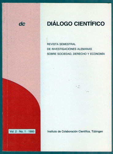 Dialogo Cientifico Revista De Investigaciones Alemanas 1993