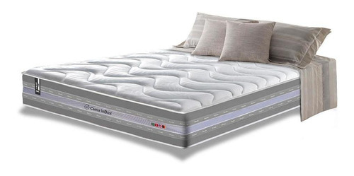 Colchão King Firme Molas Pocket Cama Inbox Select Cinza