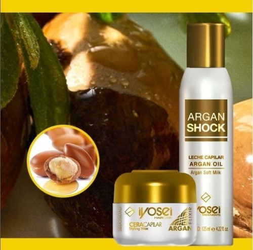 Iyosei Cera Capilar Argan Elixir X 50g - Sedosidad