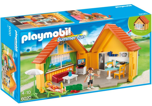 Playmobil 6020 Vacaciones Maletin Casa De Verano Orig Intek