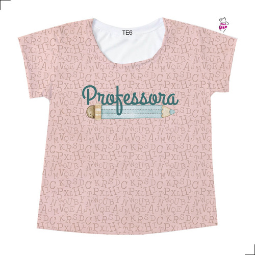 Babylook Plus Size Cor Rosa T-shirt Volta As Aulas Blusinha