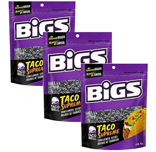 Bigs Taco Bell Taco Supreme - Semillas De Girasol, Bolsa De