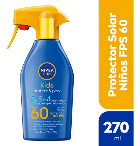 Protector Solar Nivea Sun Kids Trigger Fps 60+ X 270 Ml