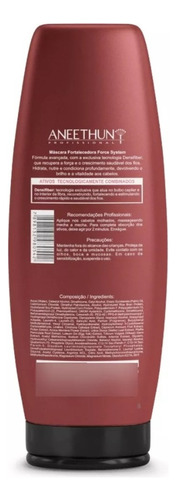 Kit Aneethun Force Shampoo Máscara Finalizador Com 2 Doses