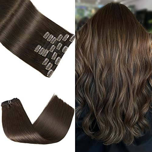 Clip En Extensiones De Pelo Pelo Humano Pelo, Natural Mm6xs