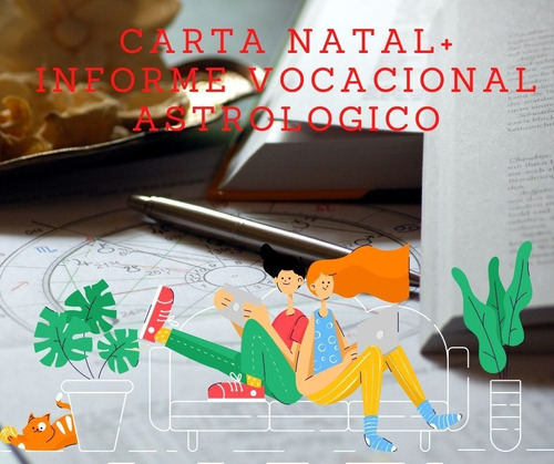 Carta Natal+grafico A Color+ Informe Vocacional Personaliz