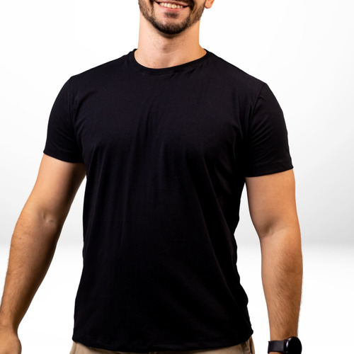 Camiseta Básica Premium Preta - Slim, Elegante E Confortável