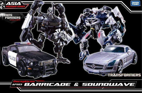 Transformers Takara Human Alliance Barricade & Soundwave