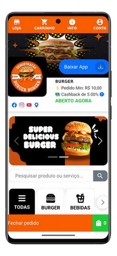Site De Pedidos Delivery Para Bolos, Doces, Açaiteria Açai.