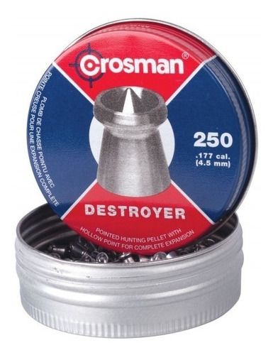 Diabolos Crosman Destroyer 4.5mm (.177) 7.4gr 250 Piezas (ds177)