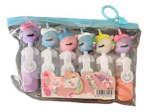 Resaltador Unicornio Set X 6 Colores