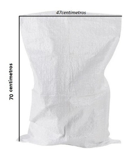 Bolsa De Rafia Blanca 47x70 X25 Unidades