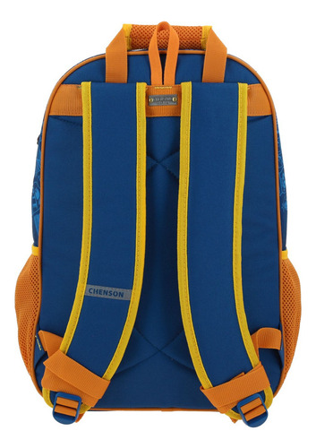 Mochila Grande Escolar Chenson Super Mario Kart Krap Para Niño Primaria Color Azul Diseño De La Tela Termoformado