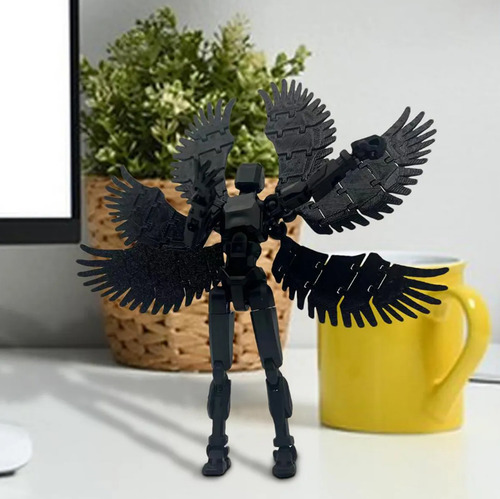 Aoli Juego De 2 Lucky Dummy T13 Figure, Robot Multiarticulado Impreso Pvc 3d, Titan 13 Action Figure, Maniquí Modelo De Actividad Cuerpo Completo, Decoraciones De Escritorio