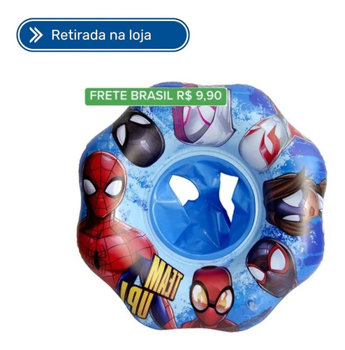 Boia Circular Infantil Com Fralda 56cm Spideman Dyin-069 Lm4