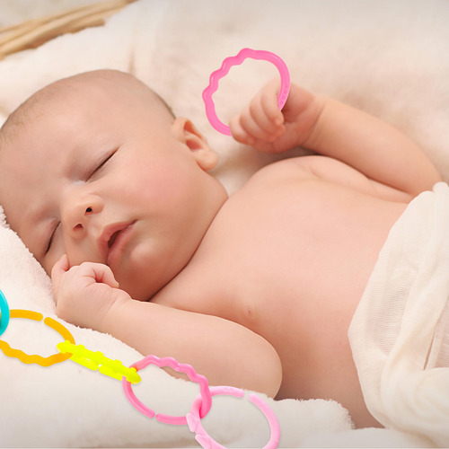24 Anillos Para Morder Bebés, Eslabones, Juguetes, Eslabones