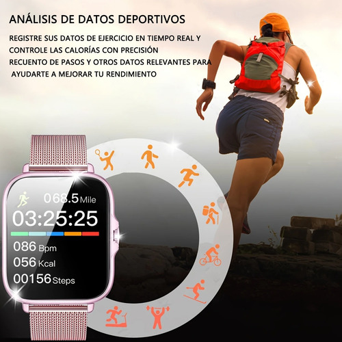 Reloj Inteligente Bluetooth Resistente Al Agua Con Llamadas