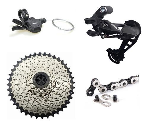 Grupo Transmisión 1x10 Mtb Shifter Cambio Awa - Piñon Wkns