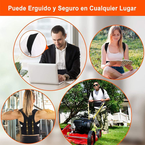 7p Corrector De Postura Ajustable Para Espalda Y Clavícula