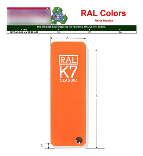 Costo De Paleta De Colores, Mxral-002, 2 Pzas, 216 Colores