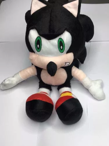 Boneco Sonic Pelúcia Cor Cinza Antialérgico 50cm Bonito