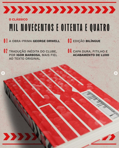 1984 - Frete Grátis - Clube De Literatura Clássica