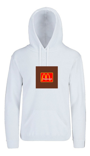 Hoodie Blanco Mod. Travis Scott Mcdonalds Menu 3