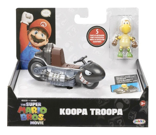 Super Mario Bros. La Pelicula, Koopa Troopa Racer Con Figura